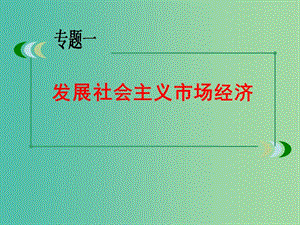 高考政治二輪專題復(fù)習(xí) 發(fā)展社會(huì)主義市場(chǎng)經(jīng)濟(jì)課件.ppt