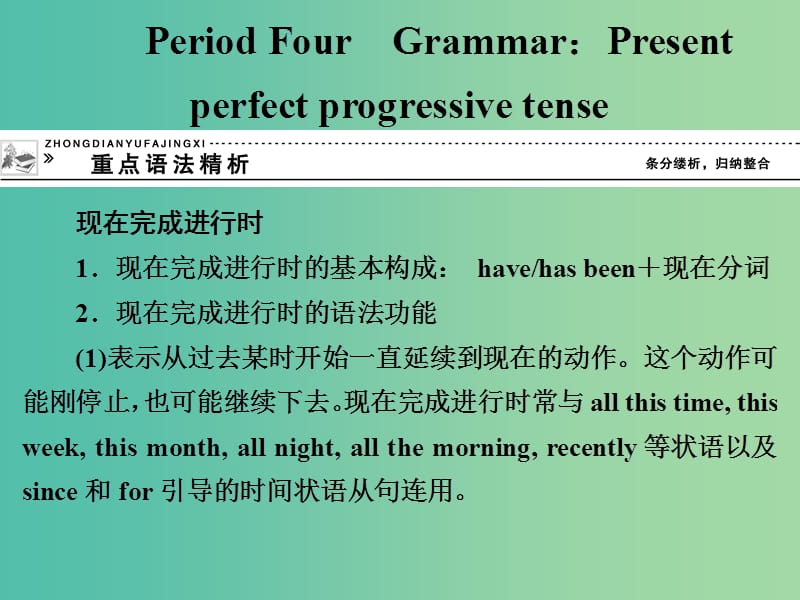 高中英语 4.4 Grammar present课件 外研版选修6.ppt_第1页
