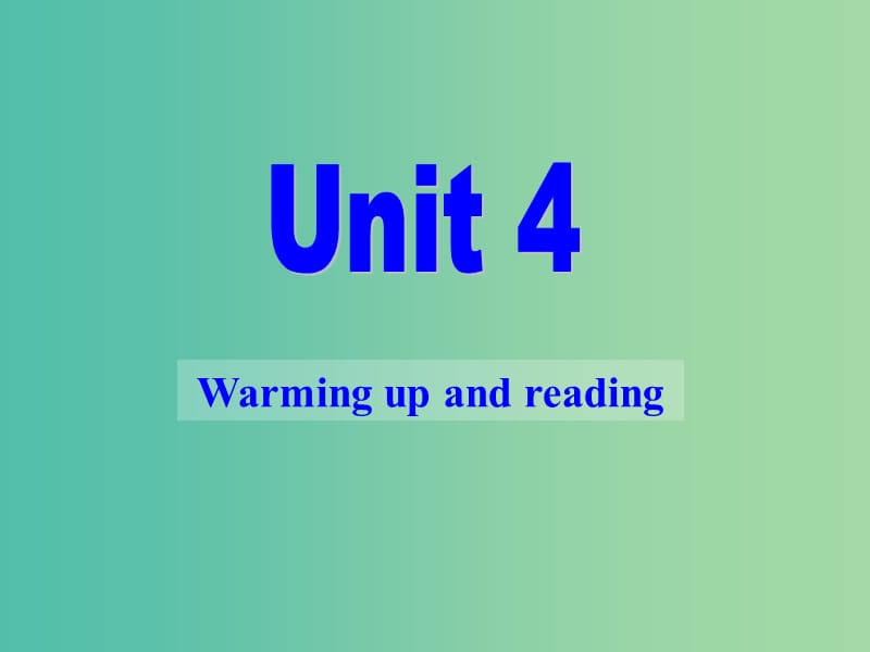 高中英语《Unit4 Pygmalion Warming up and reading》课件 新人教版选修8.ppt_第1页