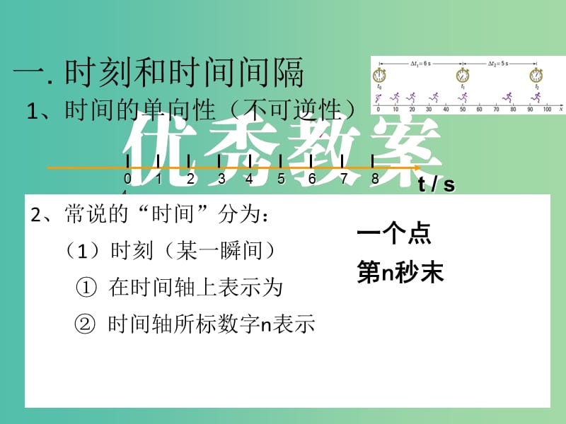 高中物理 1.2时间和位移（1）课件 新人教版必修1.ppt_第2页