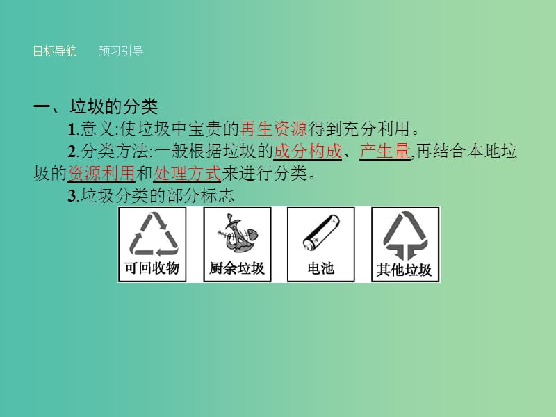 高中化学 1.3 垃圾的妥善处理与利用课件 鲁科版选修1.ppt_第3页