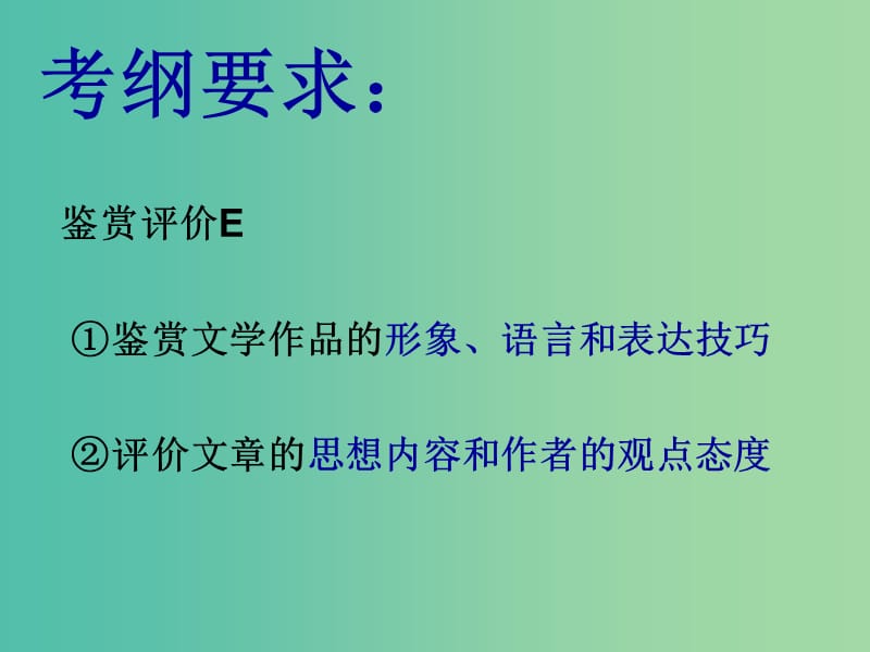 高中语文 古诗鉴赏复习课件 新人教版必修1.ppt_第2页