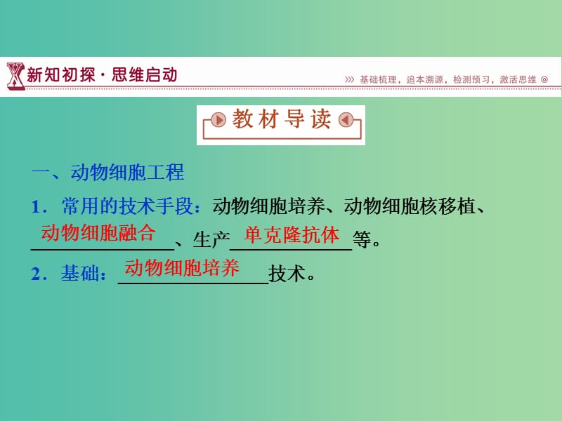 高中生物 专题2.2.1 动物细胞培养和核移植技术课件 新人教版选修3.ppt_第3页