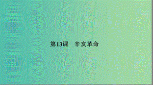 高中歷史第四單元近代中國(guó)反侵略求民主的潮流4.13課件新人教版.ppt