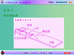 高考物理一輪復習 第五章 機械能 實驗五 探究動能定理課件 新人教版.ppt