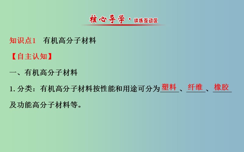 高中化学专题3丰富多彩的生活材料第三单元高分子材料和复合材料2课件苏教版.ppt_第2页