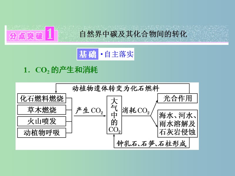 高中化学第3章自然界中的元素第1节碳的多样性第2课时碳及其化合物间的转化课件鲁科版.ppt_第3页