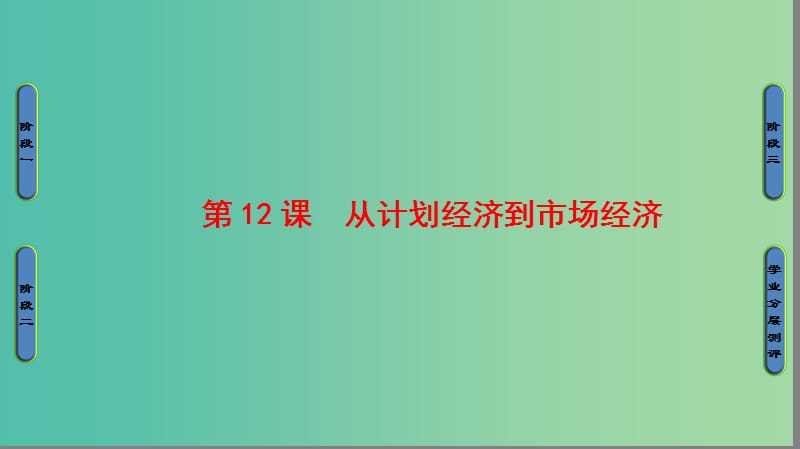 高中历史第4单元中国特色社会主义建设的道路第12课从计划经济到市抄济课件新人教版.ppt_第1页