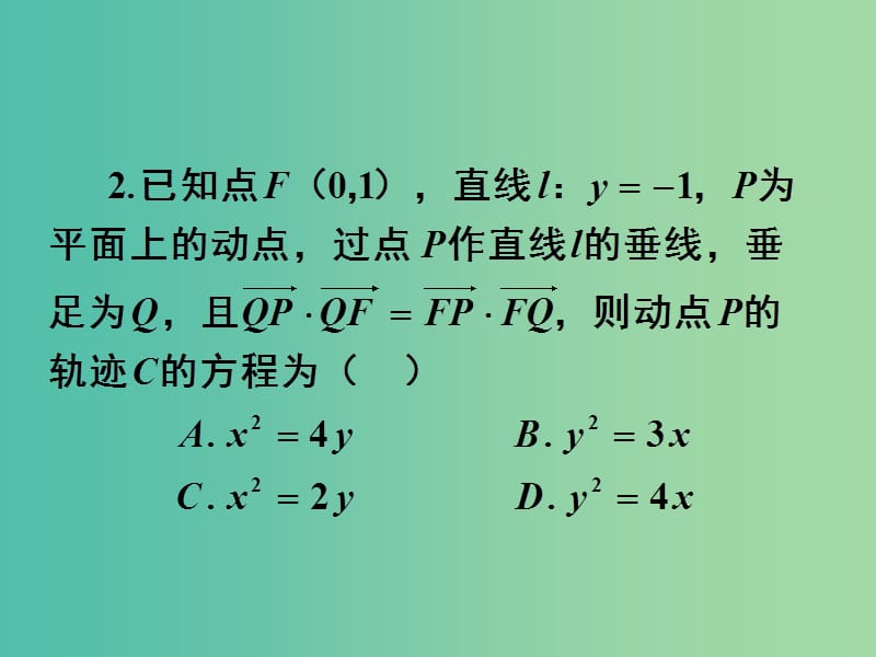 高考数学一轮复习 第八章 第八节 曲线与方程课件 理.ppt_第2页