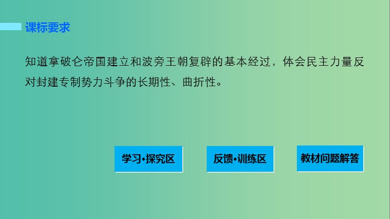 高中历史第五单元法国民主力量与专制势力的斗争2拿破仑帝国的建立与封建制度的复辟课件新人教版.ppt_第2页