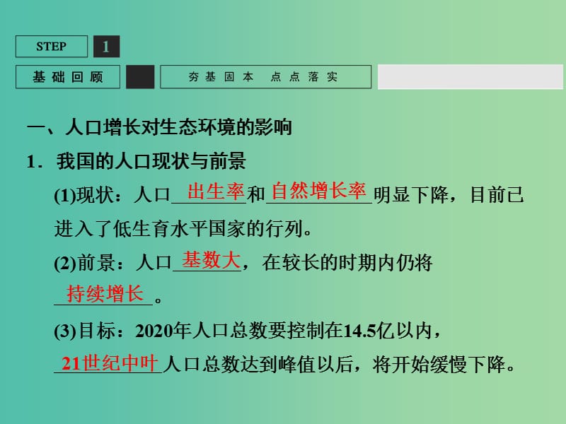 高考生物一轮复习 第2单元 基础课时案38 生态环境的保护课件 新人教版必修3.ppt_第3页