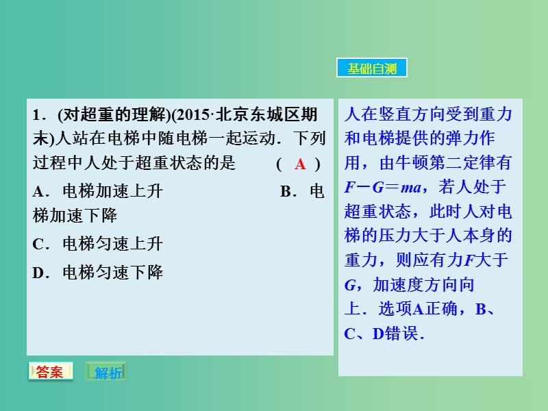 高考物理大一轮复习 3.3牛顿运动定律的综合应用课件 新人教版.ppt_第2页