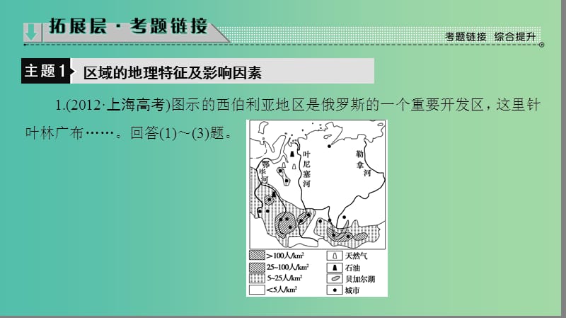 高中地理 第1单元 区域地理环境和人类活动单元分层突破课件 鲁教版必修3.ppt_第3页