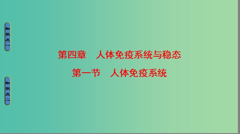 高中生物第1单元生物个体的稳态与调节第4章人体免疫系统与稳态第1节人体免疫系统课件中图版.ppt_第1页