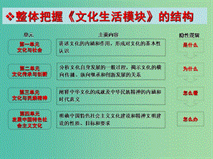 高考政治一轮复习 文化生活 第一课 文化与社会课件.ppt