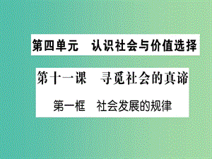 高中政治 11.1《社會(huì)發(fā)展的規(guī)律》課件 新人教版必修4.ppt