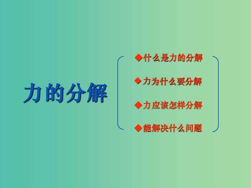 高中物理 5.2 力的分解课件1 鲁科版必修1.ppt_第3页