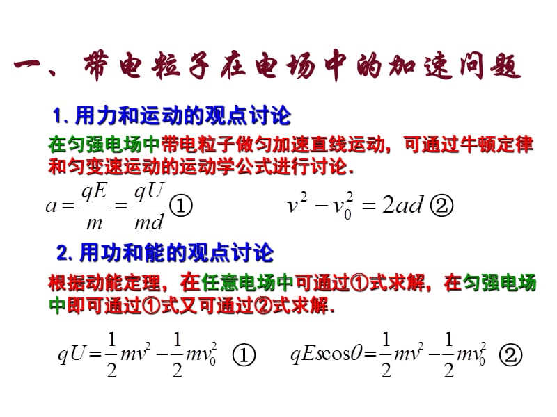 带电粒子在静电场中的运动专题复习.ppt_第2页