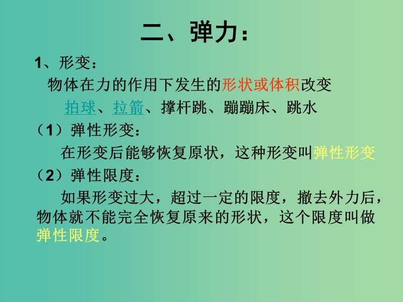 高中物理 3.2弹力课件 新人教版必修1.ppt_第3页