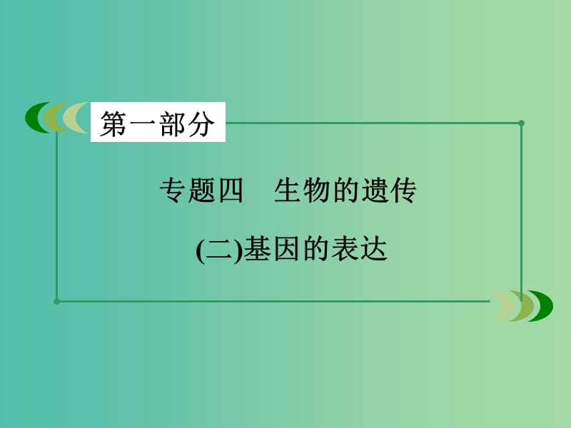 高考生物二轮复习 专题4 2基因的表达课件.ppt_第3页