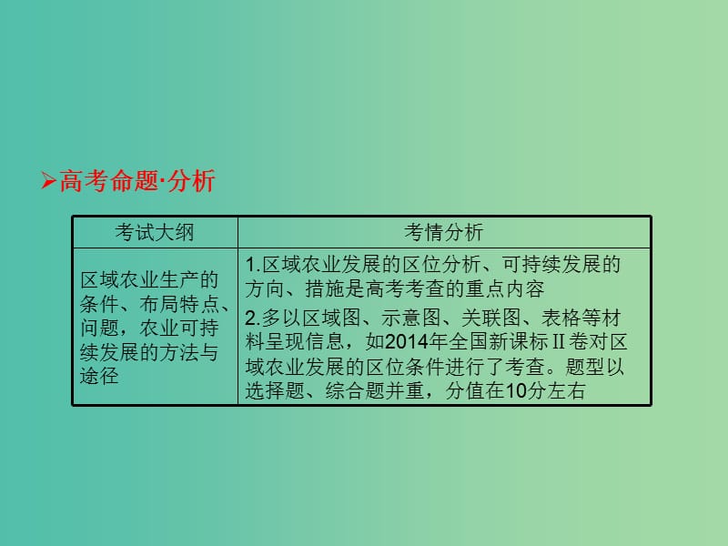 高考地理一轮总复习 区域可持续发展 4.1区域农业发展-以我国东北地区为例课件.ppt_第2页