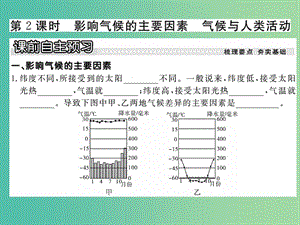 七年級地理上冊 第三章 第四節(jié) 世界的氣候（第2課時(shí) 影響氣候的主要因素 氣候與人類活動）課件 新人教版.ppt