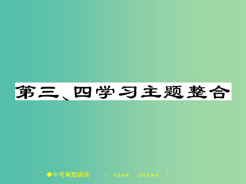 九年级历史下册 世界现代史 第三、四学习主题整合课件 川教版.ppt_第1页