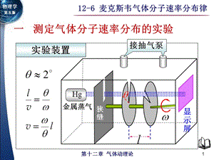 大學(xué)物理麥克斯韋氣體分子速率分布律課件講義.ppt