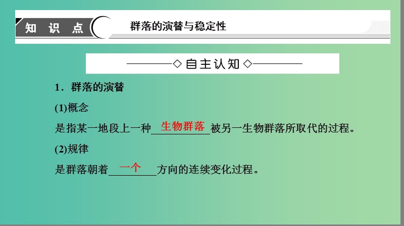 高中生物 第2单元 生物群体的稳态与调节 第2章 群落的稳态与调节 第2节 群落的动态课件 中图版必修3.ppt_第3页