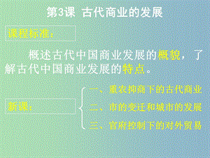 高中歷史 第3課 古代商業(yè)的發(fā)展課件 新人教版必修2.ppt