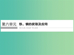 高考化學(xué)總復(fù)習(xí) 第六單元 鐵、銅的獲取及應(yīng)用課件 新人教版.ppt