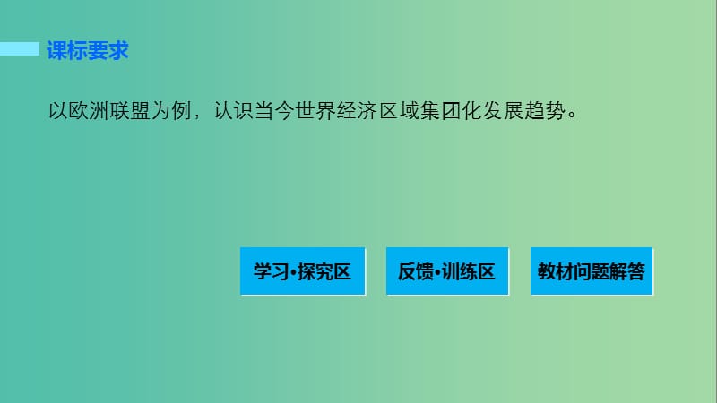 高中历史 第五单元 经济全球化的趋势 27 欧洲的经济区域一体化课件 岳麓版必修2.ppt_第2页