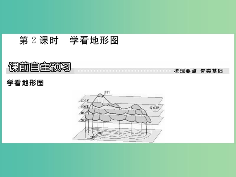 七年级地理上册 第二章 第三节 世界的地形（第2课时 学看地形图）课件 （新版）湘教版.ppt_第1页