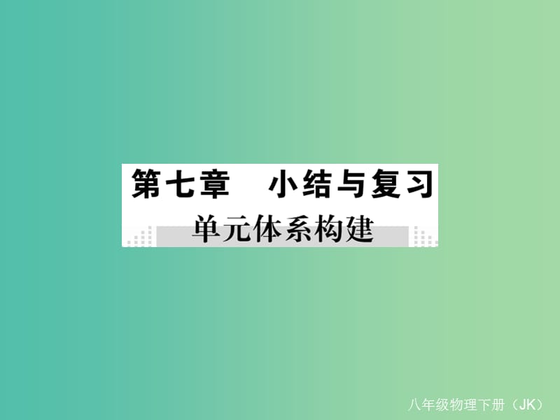 八年级物理下册 7 力小节与复习课件 （新版）教科版.ppt_第1页