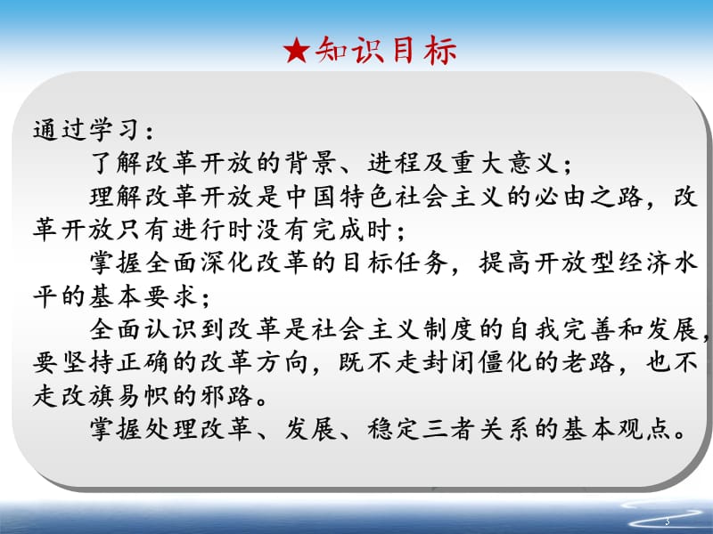 学习社会主义改革开放理论积极投身于深化改革扩大开放的伟大实践ppt课件_第3页