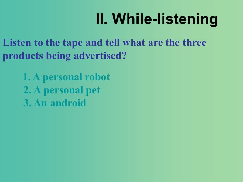 高中英语 Unit3 Listening and talking教学课件 新人教版必修2.ppt_第3页