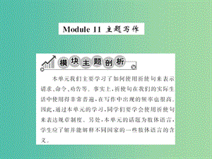 七年級(jí)英語下冊(cè) Module 11 Body language主題寫作課件 （新版）外研版.ppt