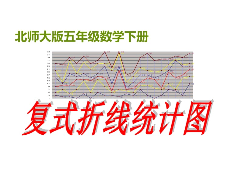 北师大版五年级下册《复式折线统计图》课件.ppt_第1页