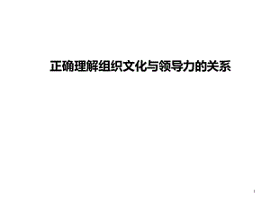 正確理解企業(yè)文化與領(lǐng)導(dǎo)力.ppt