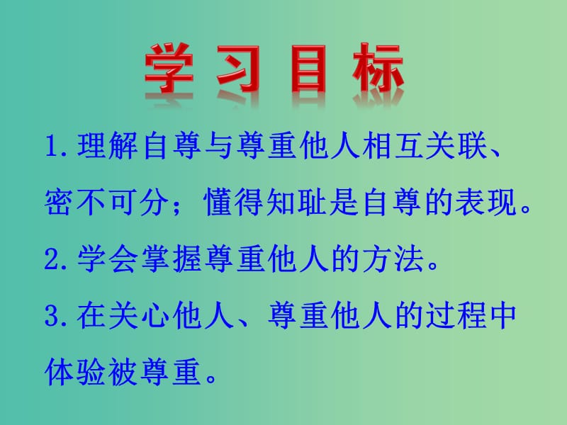 七年级政治下册 1.3 彼此尊重才能赢得尊重课件 新人教版.ppt_第3页