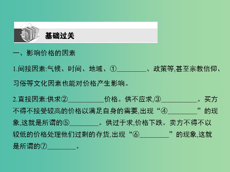 高考政治第一轮复习 第一单元 第二课 多变的价格课件 新人教版必修1.ppt_第3页