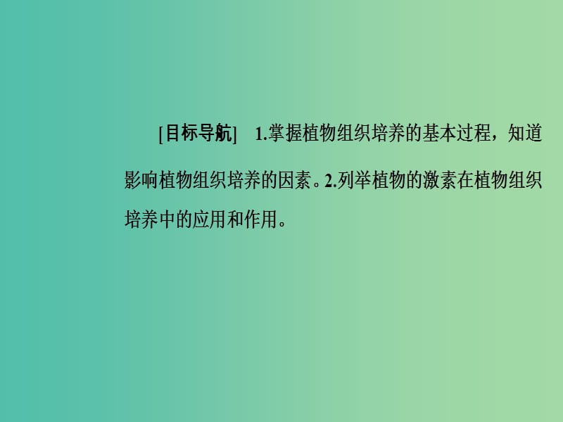 高中生物专题3植物的组织培养技术课题1菊花的组织培养课件新人教版.ppt_第2页