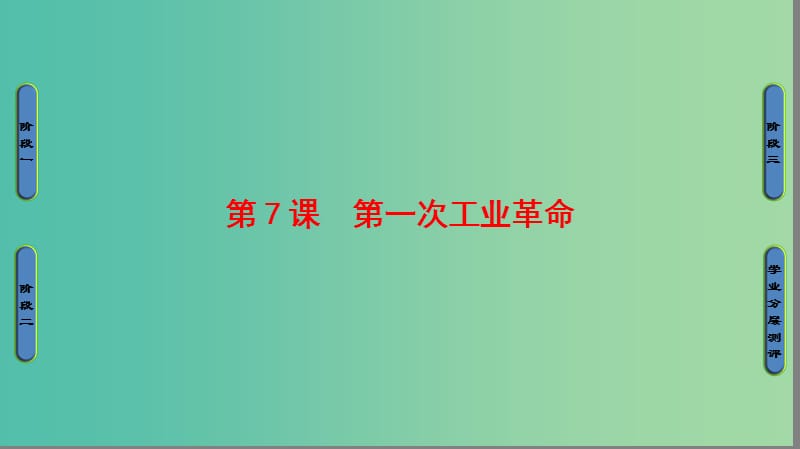 高中历史第2单元资本主义世界市场的形成和发展第7课第一次工业革命课件新人教版.ppt_第1页