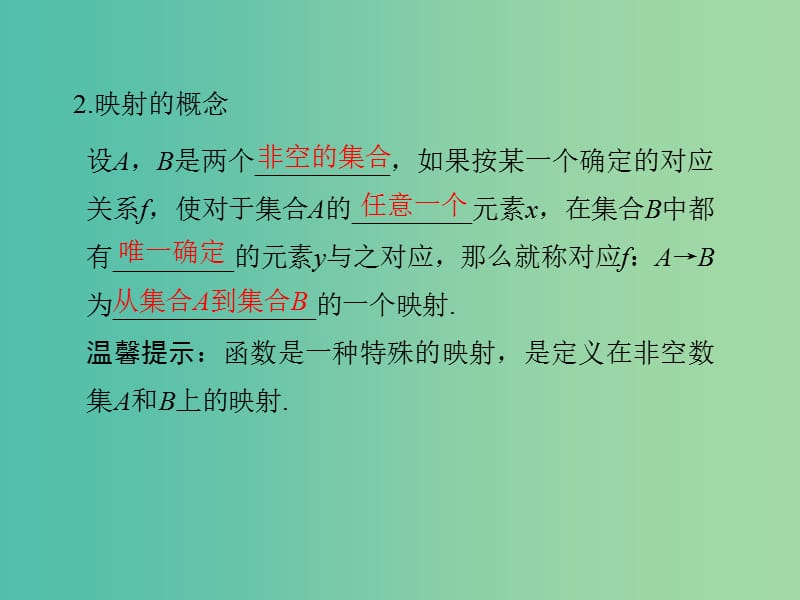 高中数学 第一章 集合与函数概念 1.2.2.2 分段函数及映射课件 新人教版必修1.ppt_第3页