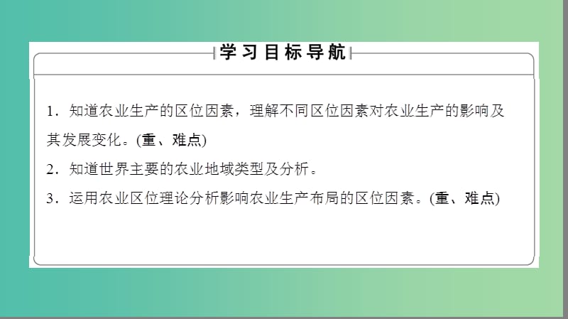 高中地理 第3章 区域产业活动 第2节 农业区位因素与农业地域类型课件 湘教版必修2.ppt_第2页