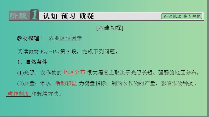 高中地理 第3章 区域产业活动 第2节 农业区位因素与农业地域类型课件 湘教版必修2.ppt_第3页