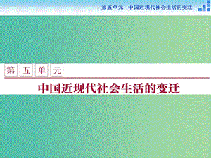 高中歷史 第五單元 中國(guó)近現(xiàn)代社會(huì)生活的變遷 第14課 物質(zhì)生活與習(xí)俗的變遷課件 新人教版必修2.ppt