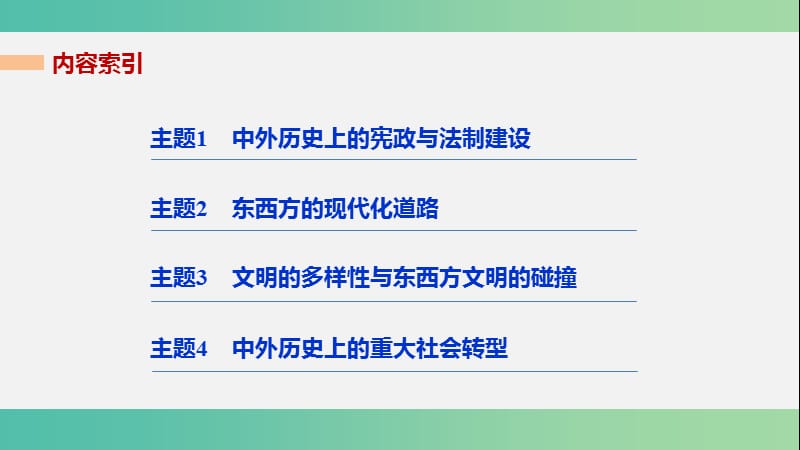 高考历史大二轮总复习与增分策略 板块四 中外综合串讲 第15讲 热点主题串讲课件.ppt_第2页