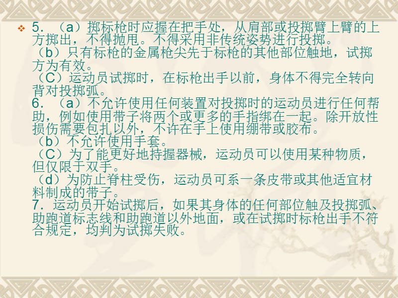 标枪规则裁判职责场地划分.ppt_第3页