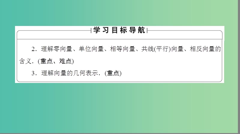 高中数学 第二章 平面向量 2.1 向量的概念及表示课件 苏教版必修4.ppt_第2页